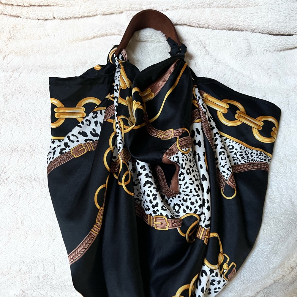Scarf converted as a cute bag